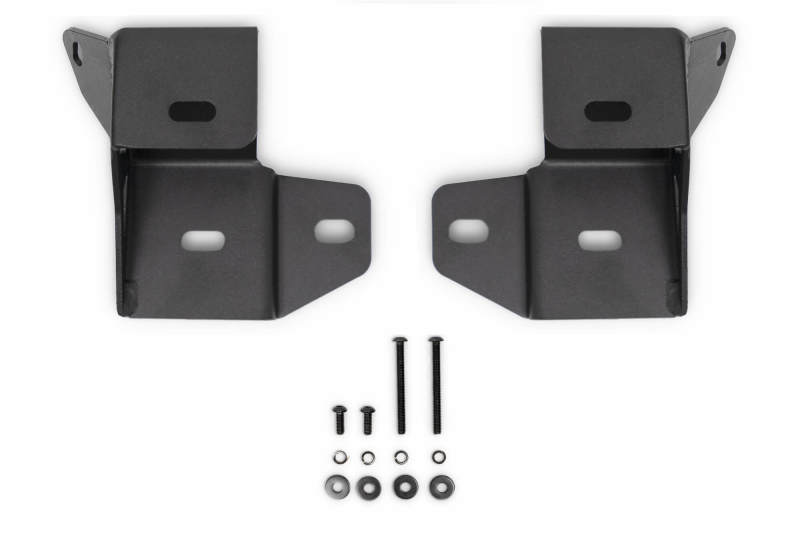 Jeep Wrangler Light Pod Mounts - A-Pillar - DV8 Offroad - Dual Light Pod - Black - `18-`27